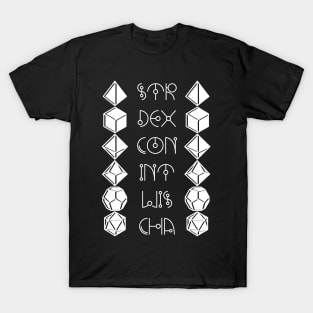 Character Abilities Dice T-Shirt